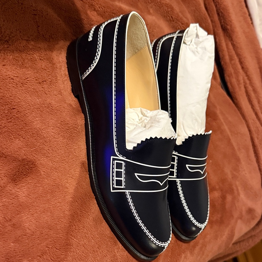 Brand New Women’s Christian Louboutin Black Loafers - Picture 2 of 5